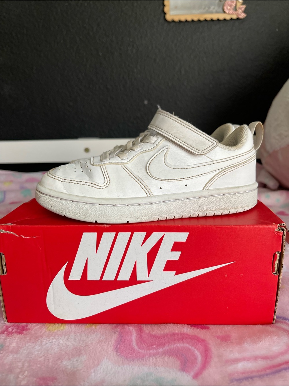 Nike Kids' White Low-Top Sneakers 11C